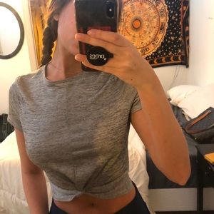 Zara twisted crop top